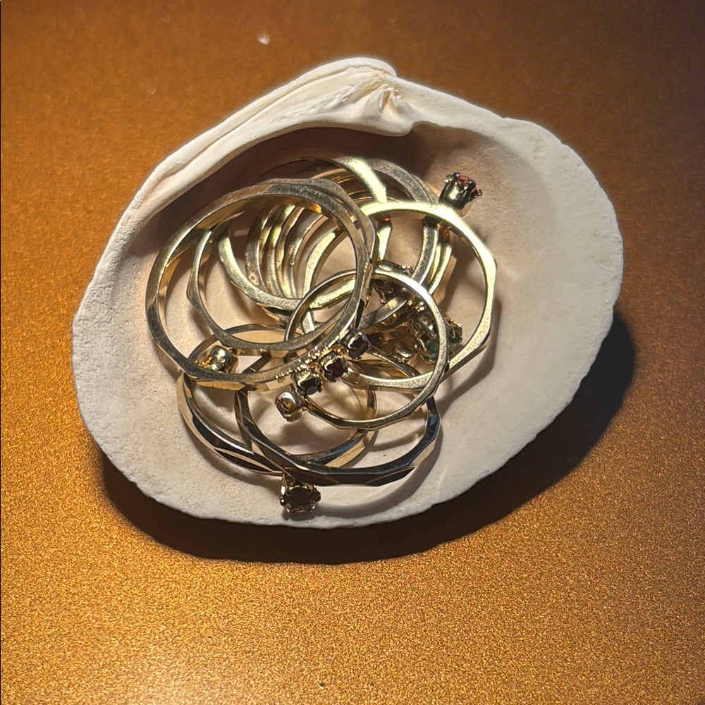 Lot of Gold Tone Stacker Rings